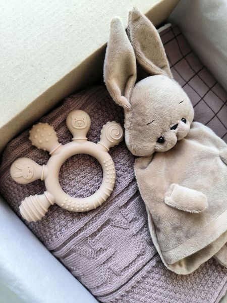 Подарунковий набір з непромокаючою пелюшкою та пледиком chok set фото